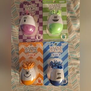 Lip Balm Set - Purple, Green, Orange, Blue